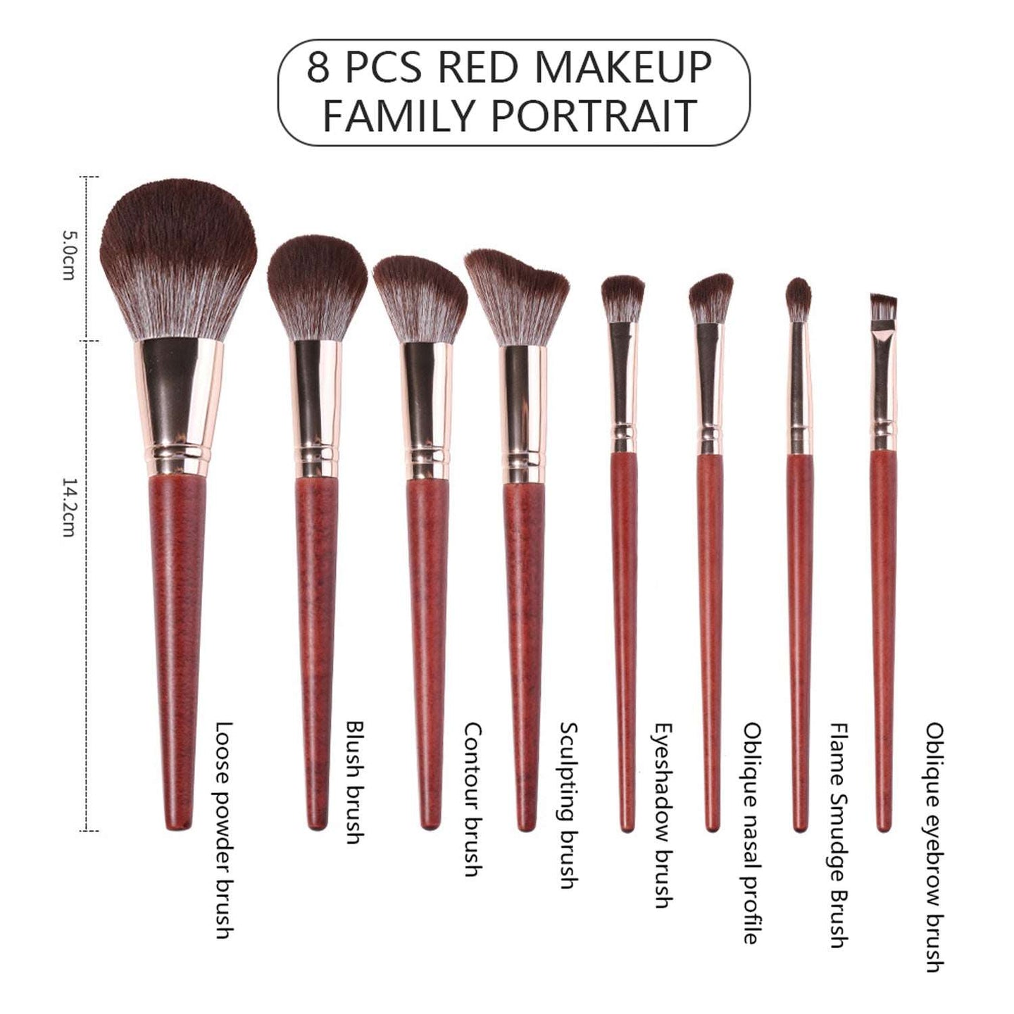 8pcs Premium Makeup Brush Set Beginner