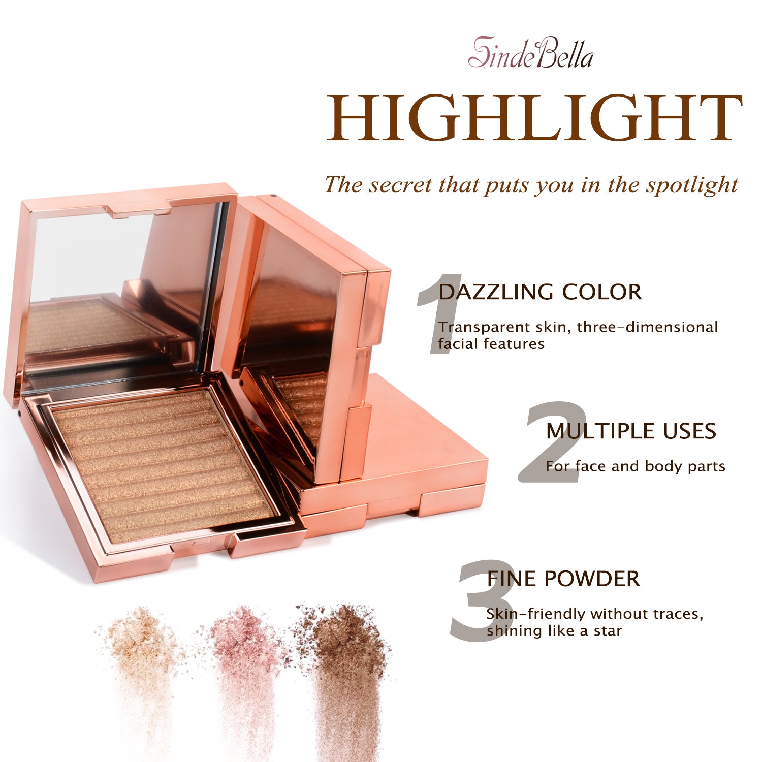 Super Natural Nude Shiny Contour Highlighter - SindeBella Beauty Store