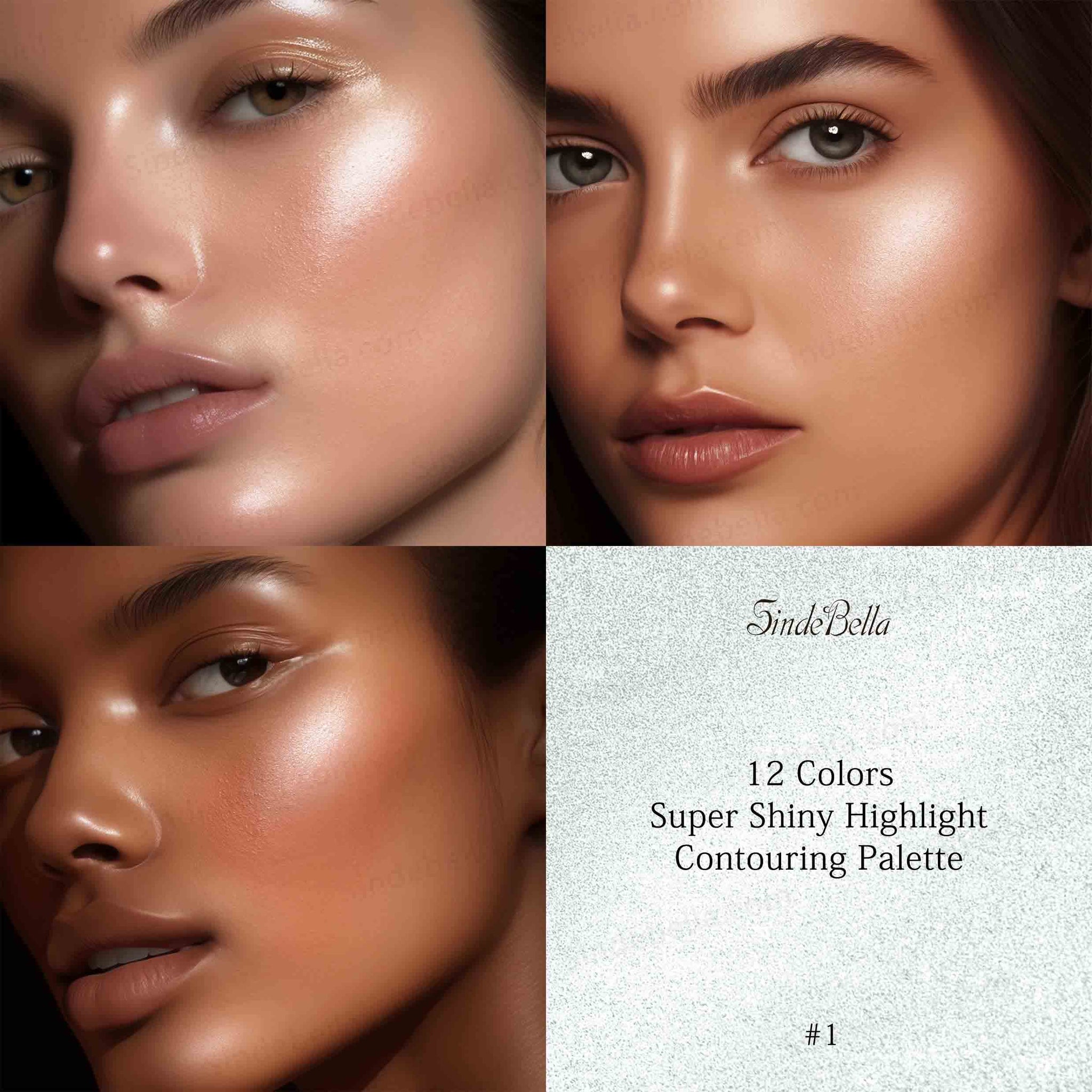 12 Farben Super Shiny Highlight Contouring Palette
