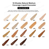 Medium tot hoge dekking Langdurige vloeibare concealer