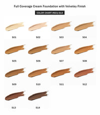 Concealer Foundation met hoge dekking Compacte crème-14 tinten