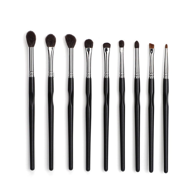 Echt haar Eyeshdaw, Wenkbrauw, Lip Make-up Borstel Set