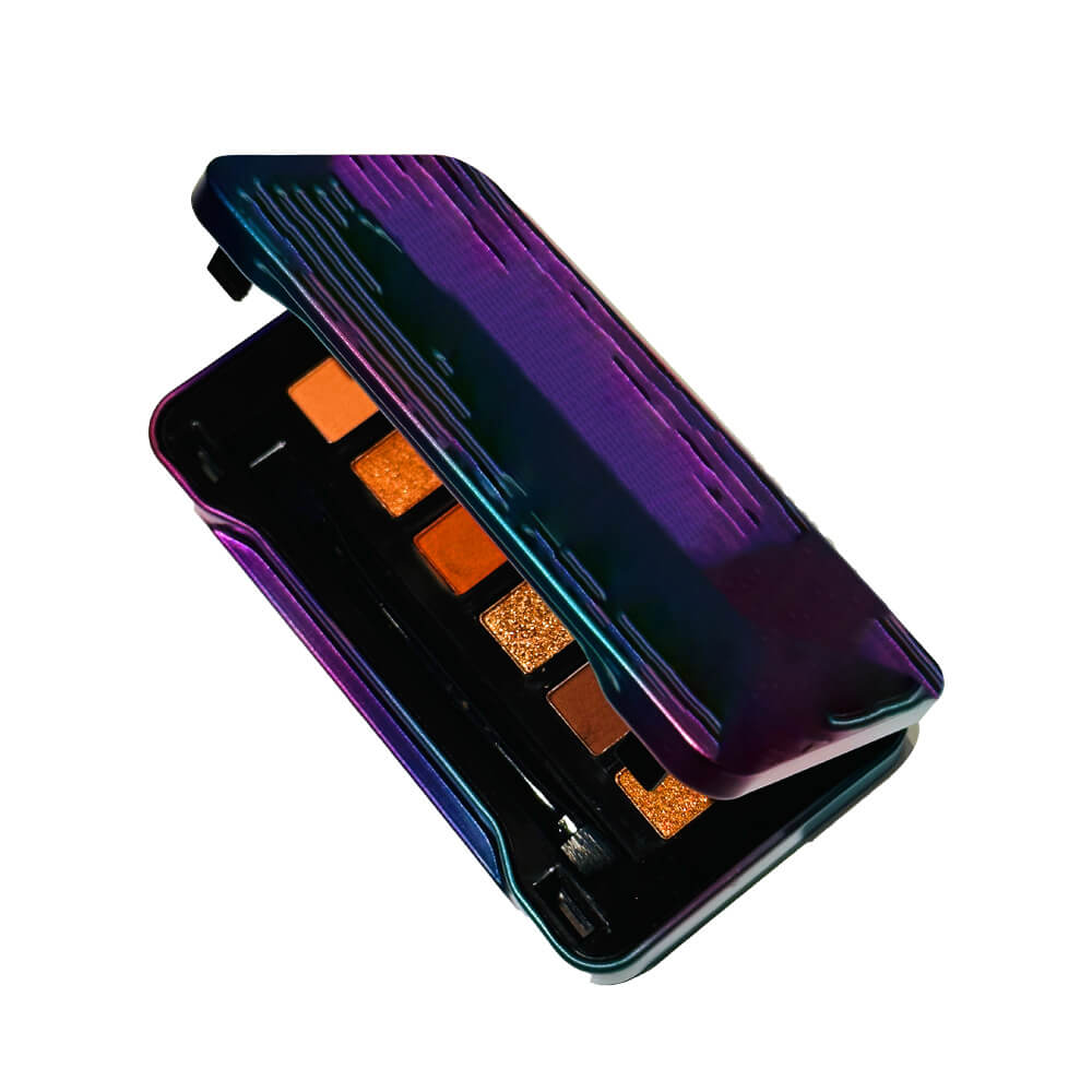 Paleta de plástico compacta de sombra de ojos de alta pigmentación