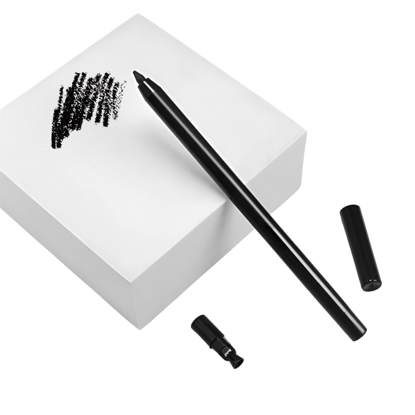 Lápiz de eyeliner en gel negro a prueba de agua, a prueba de manchas y de larga duración
