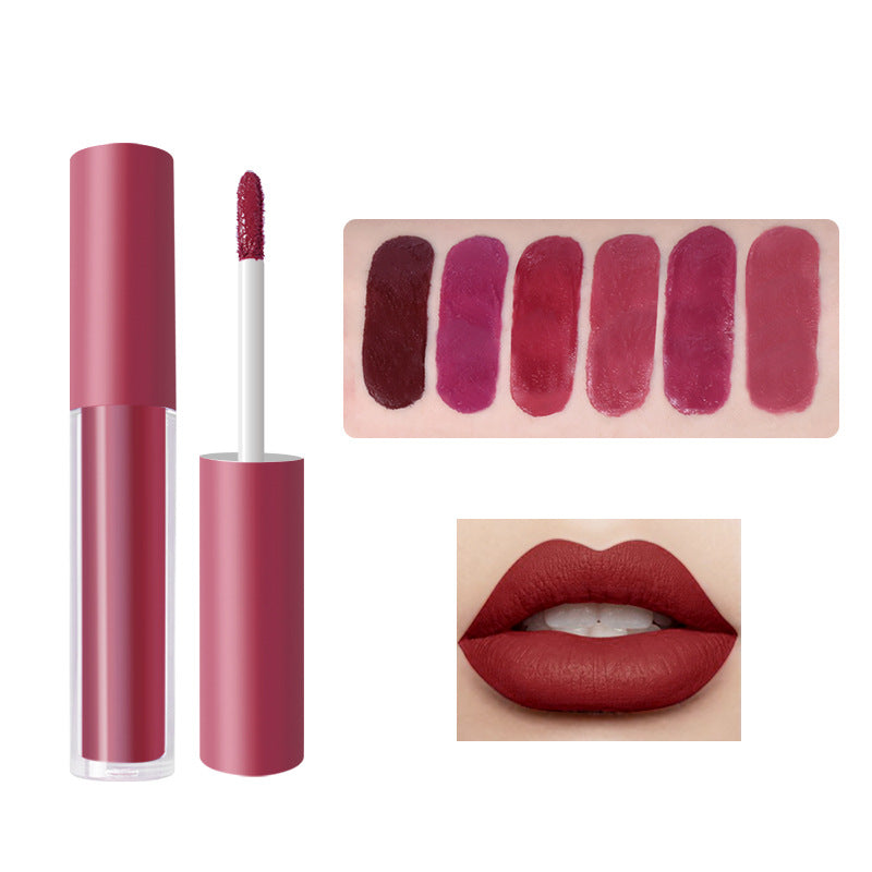 6 stuks matte vloeibare lippenstift make-up set