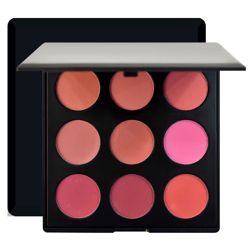 Blush minéral mat en poudre, fard à joues brillant pour le visage