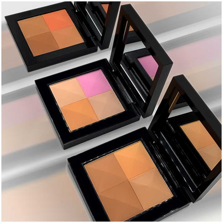 Paleta de Polvo Bronceador Mate (Se Pueden Mezclar Coloretes y Iluminador)