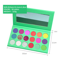 Paleta de sombras de ojos de alta calidad de 18 colores