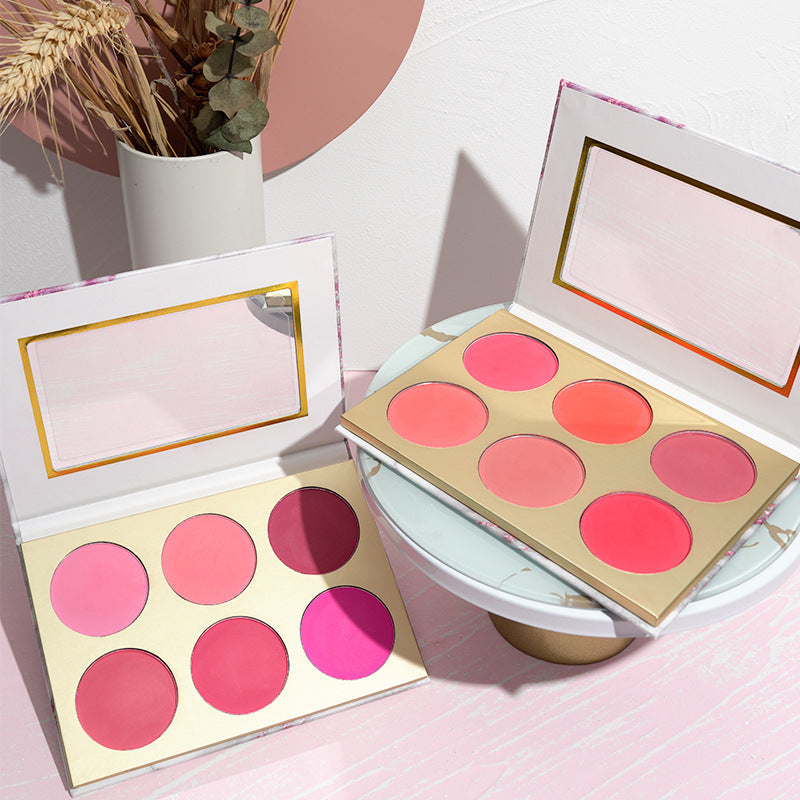 Mineral Matte 6 Colors Large Blush Palette