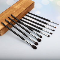 Echt haar Eyeshdaw, Wenkbrauw, Lip Make-up Borstel Set