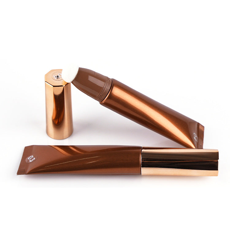 Shimmer vloeibare markeerstift voor het gezicht met applicator voor zachte kussens