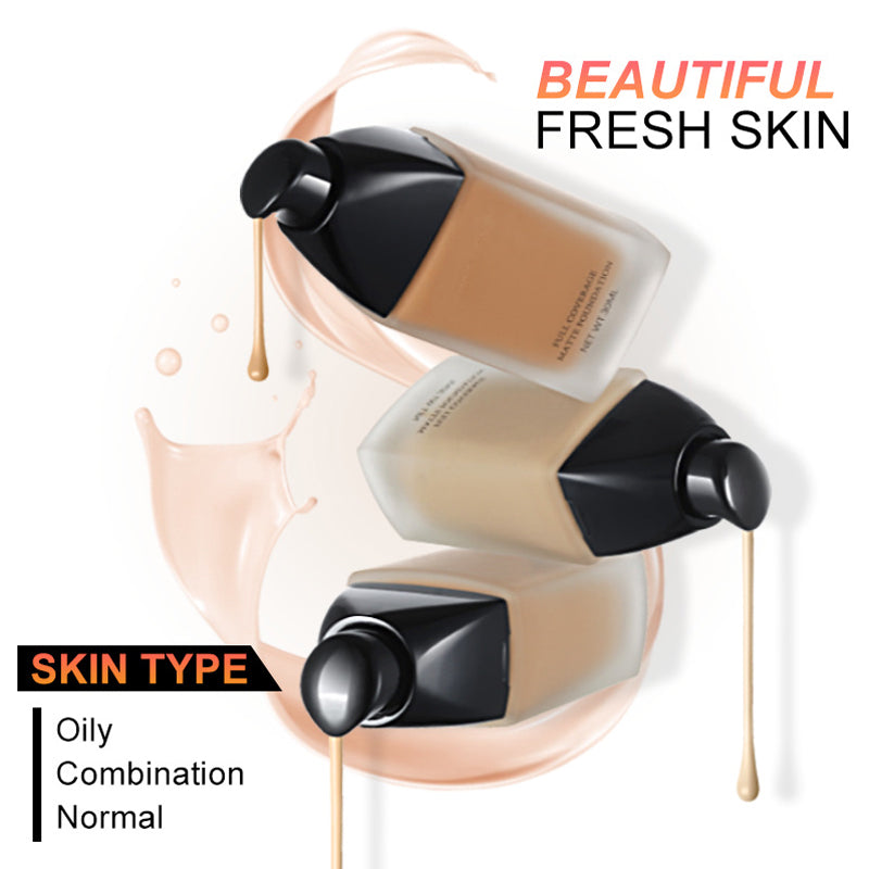 SPF 30 Oil Free Waterproof Matte Liquid Foundation - SindeBella Beauty Store