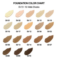 SPF 30 Oil Free Waterproof Matte Liquid Foundation - SindeBella Beauty Store
