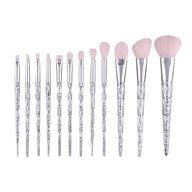 12-teiliges Make-up-Pinsel-Set mit Kristallgriff