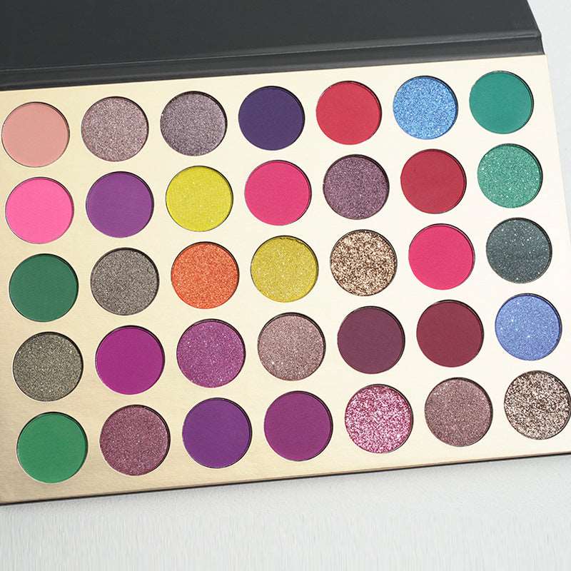 35 Colors High Quality Eyeshadow Palette (Matte Black Pack)