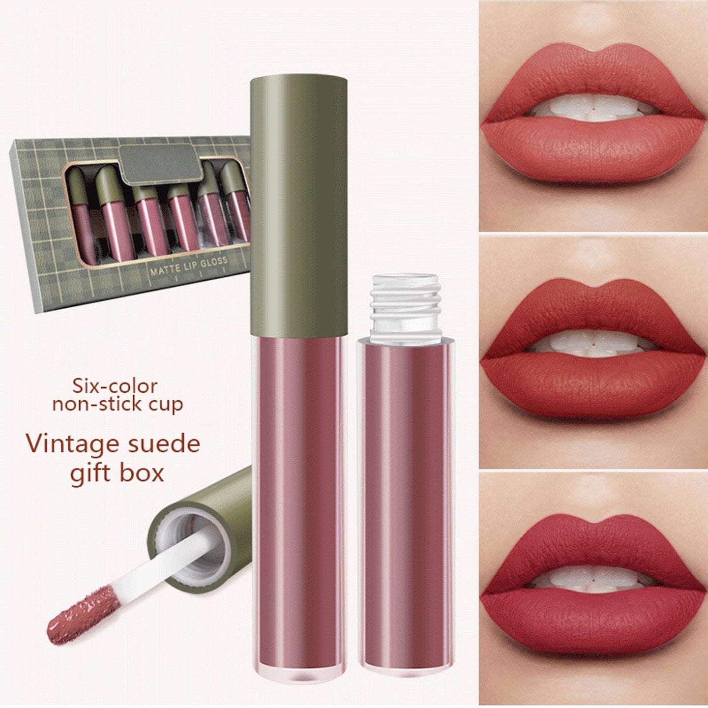 6Pcs Matte Lipstick Long Lasting Gift Pack