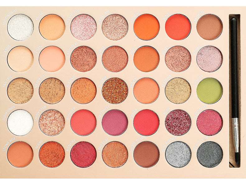 35 Colors Creamy Eye Shadow Palette with Brush