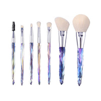 Acrylic Crystal Laser Premium Makeup Brushes Set For Beginner