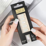 Press on Nails Short Square Glossy Aurora Effect