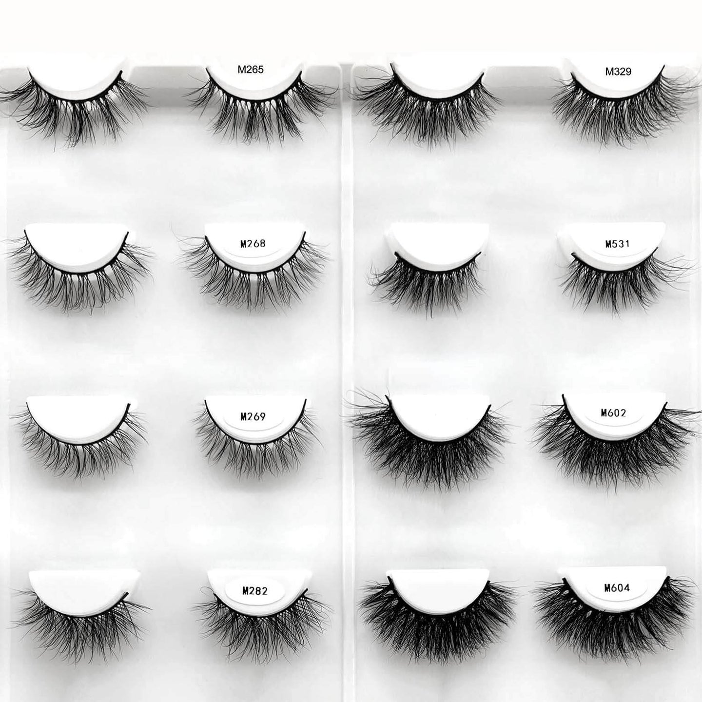 15mm 3D Mink Wispy Light to Full Volume False Eyelashes