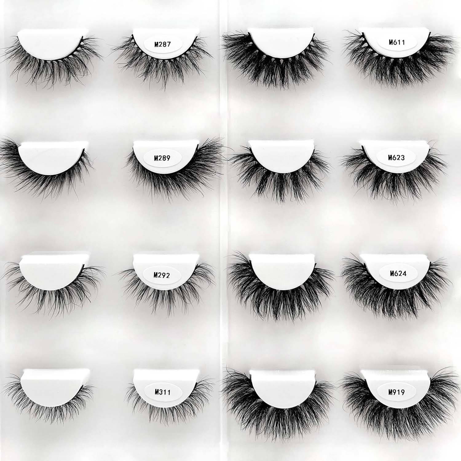 15mm 3D Mink Wispy Light to Full Volume False Eyelashes