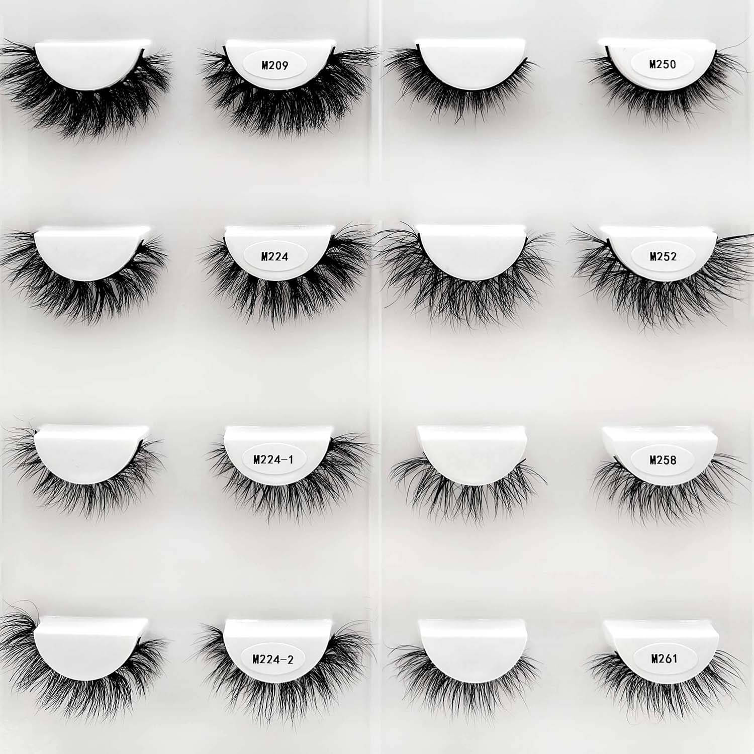 15mm 3D Mink Wispy Light to Full Volume False Eyelashes