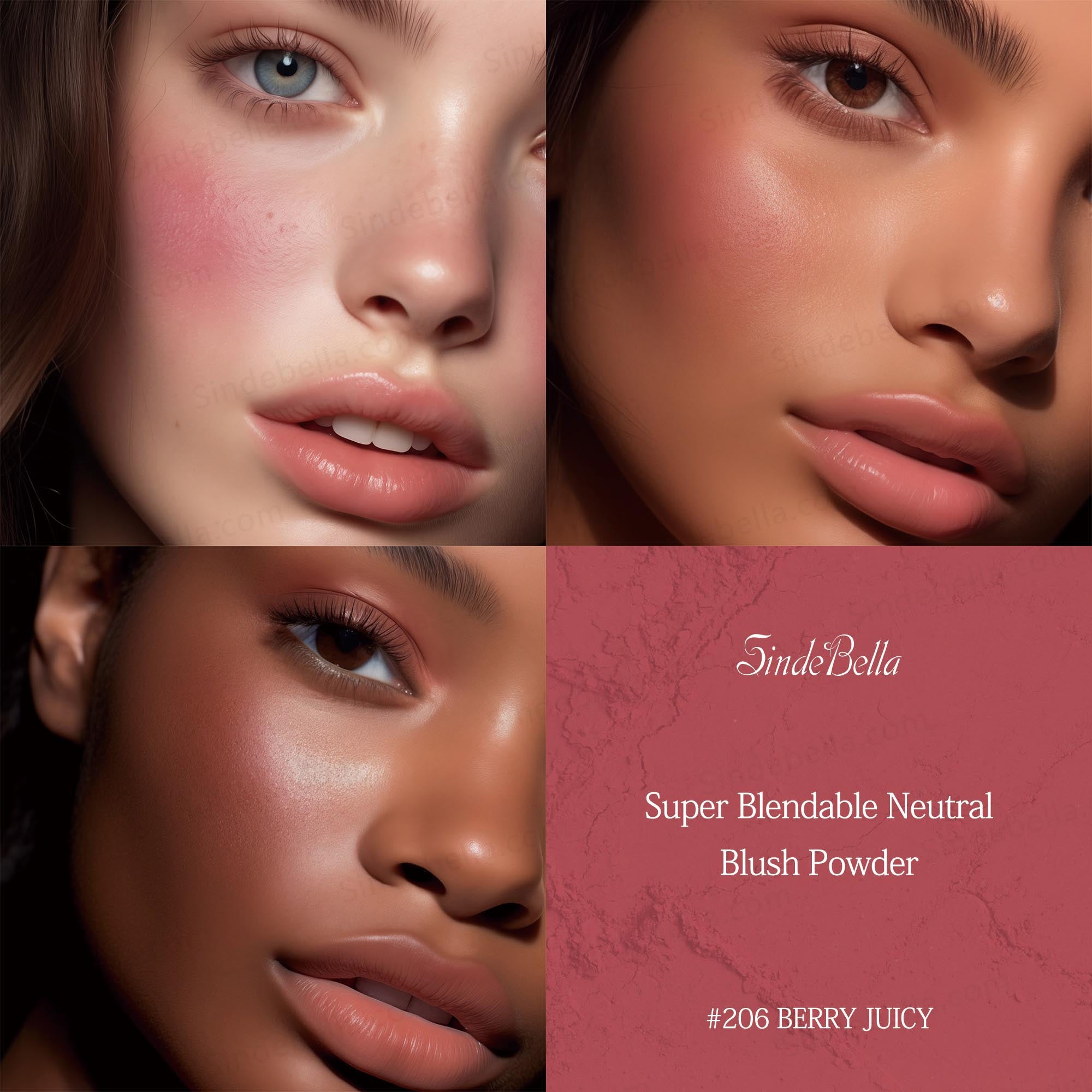 Super Blendable Neutral Blush Powder - SindeBella Beauty Store