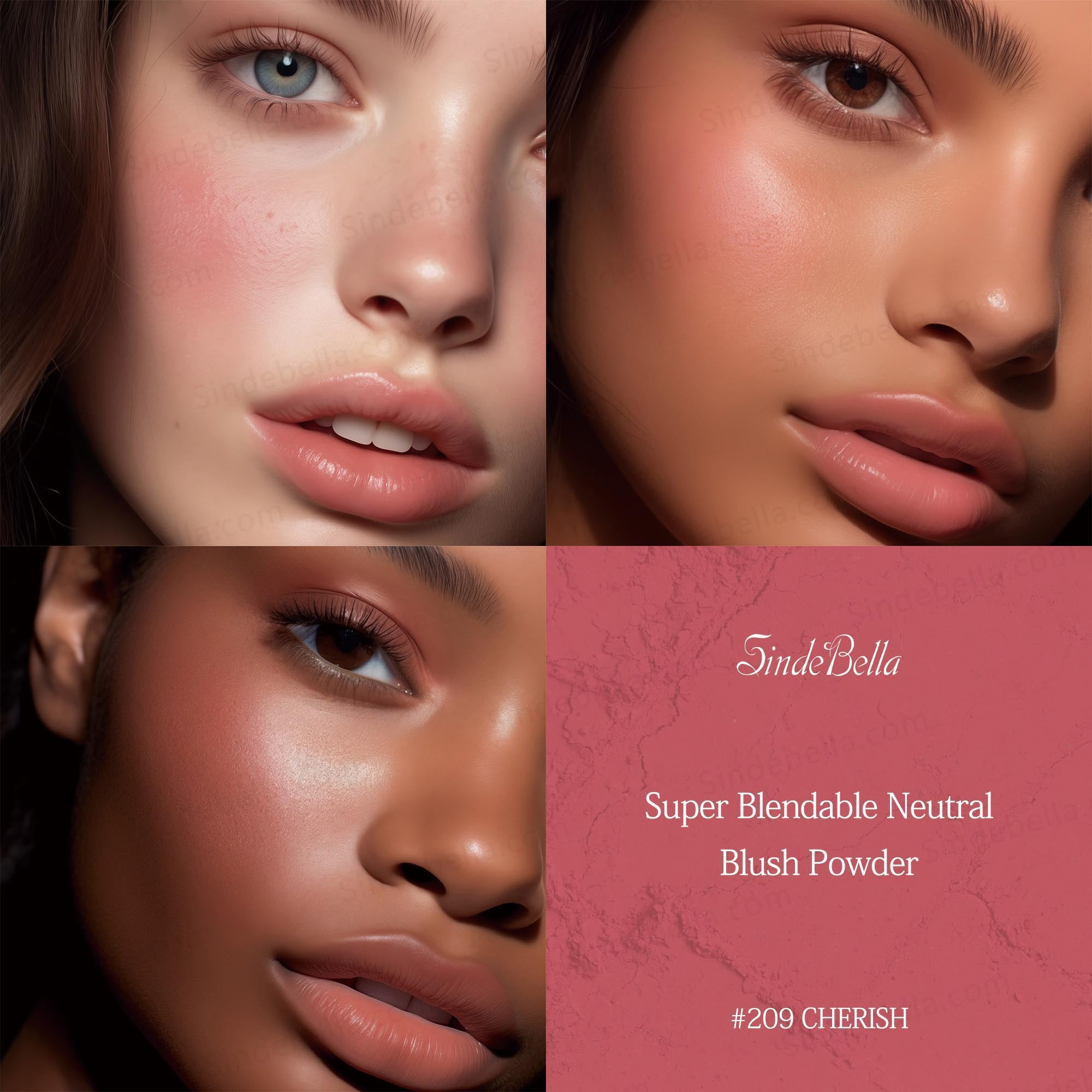 Super Blendable Neutral Blush Powder - SindeBella Beauty Store