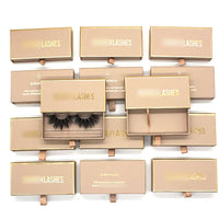 Custom Eyelash Boxes-Drawer Style Eyelash Box with Clear PVC window - SindeBella Beauty Store