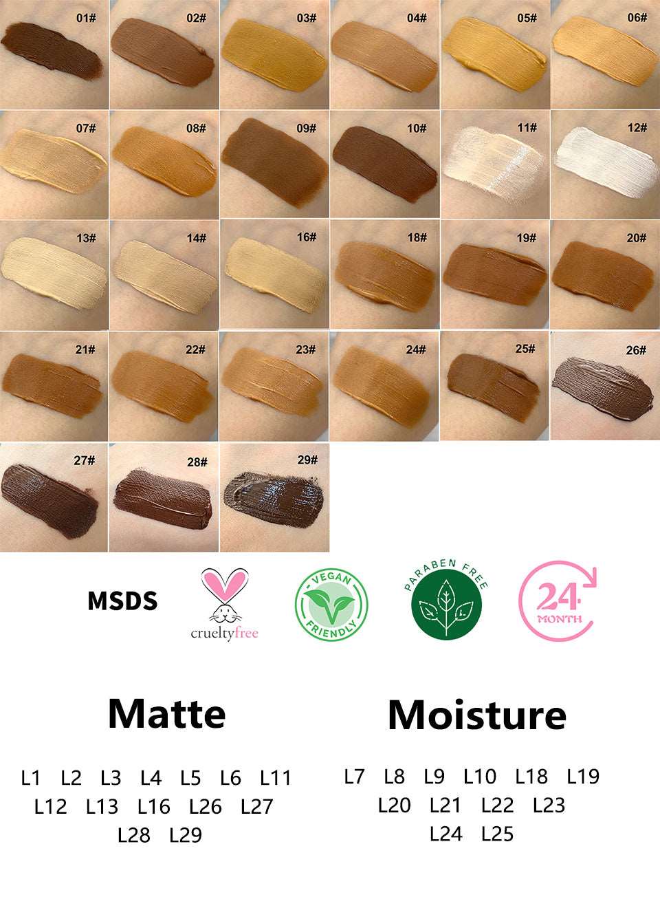 20ml Moisturizing Silky Liquid Foundation - SindeBella Beauty Store