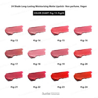 26 kleuren fluwelen matte vloeibare lippenstift lipliner set