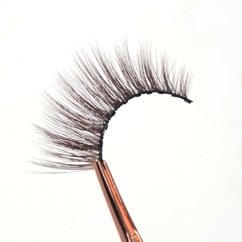 10 Mags Brown Glam Magnetic Lashes with Eyeliner - SindeBella Beauty Store