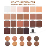 Bronzer Contouring Powder and Cream Mix Palette
