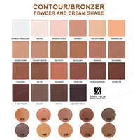 Bronzer Contouring Powder and Cream Mix Palette
