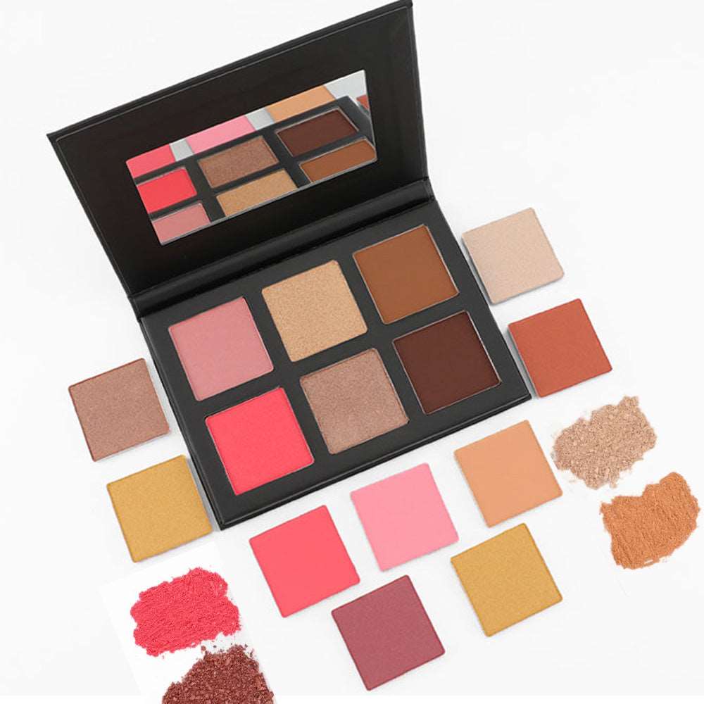 Custom Vegan Blush Bronzer Highlight All in 1  Makeup Palette Talc-Free