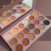 18 Color Waterproof Earth Tones Eye Shadows