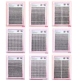 Ensemble d'échantillons de cils en faux vison de 15 mm