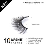 10 Mags Dolly's Magnetic Lash with Liner | Feather Weight - SindeBella Beauty Store