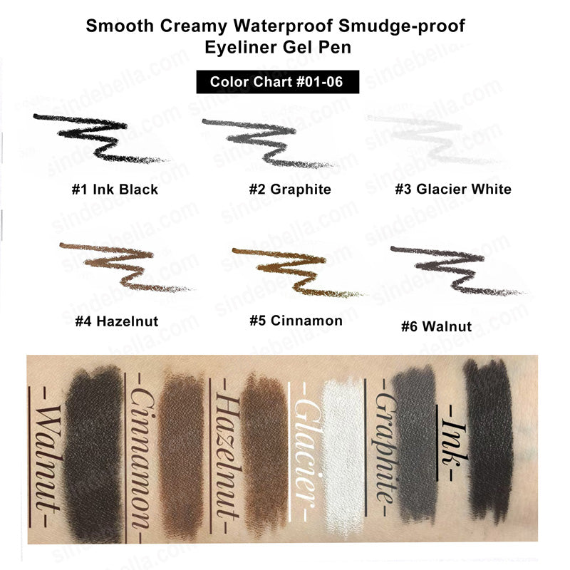 Smooth Creamy Smudge-proof Long-lasting Eyeliner Gel Pen