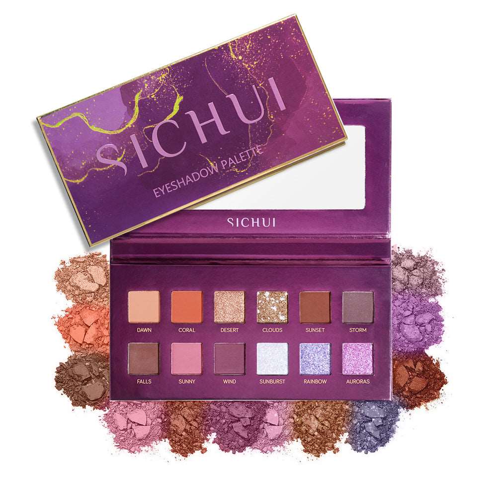 12 Colors Luxury Eyeshadow Palette For Perfect Eye Makeup - SindeBella Beauty Store