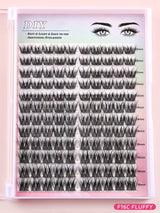 Ensemble d'échantillons de cils en faux vison de 15 mm