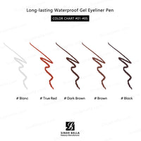 Long-lasting Waterproof Gel Eyeliner Pen (Golden Packaging)