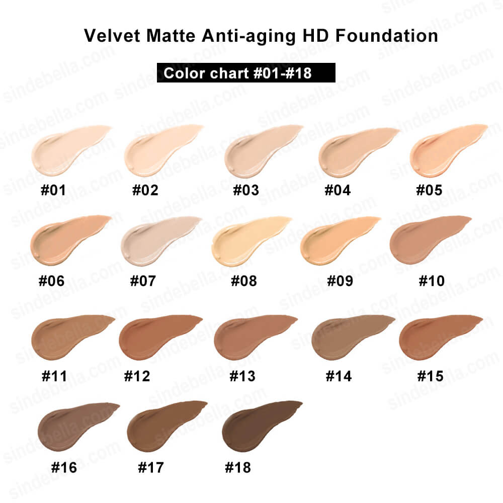 Velvet Matte Anti-aging HD Foundation