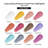 Long-Lasting Shimmer Liquid Face Highlighter | Water-based