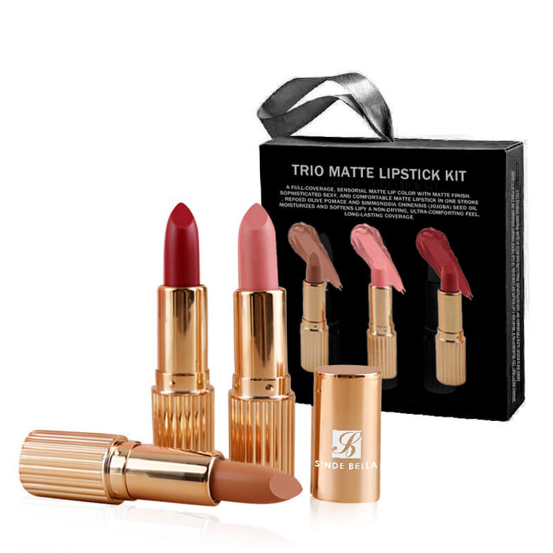 Luxury Long-lasting Trio  Matte Lipstick Kit