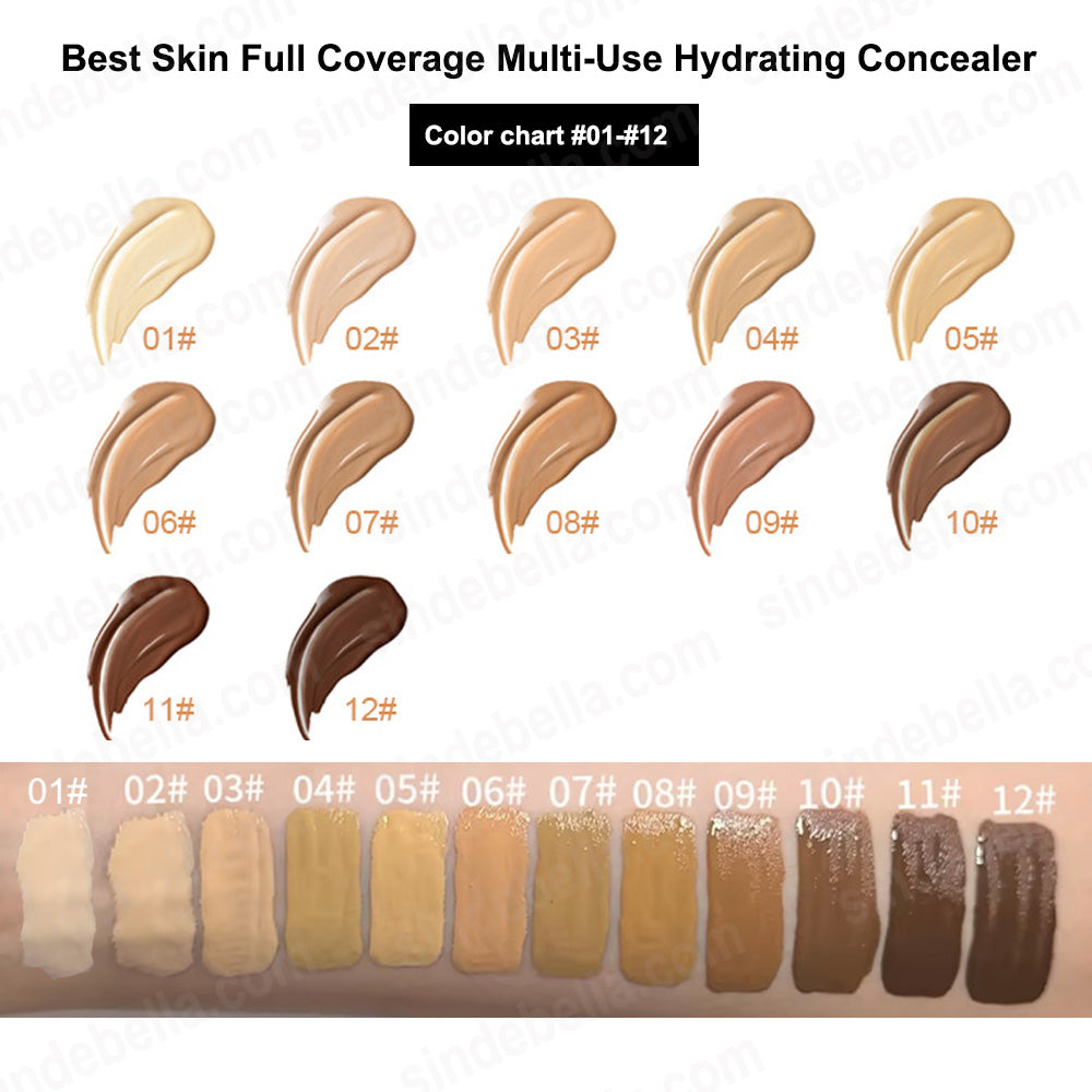 Correcteur liquide longue durée à couvrance légère à moyenne