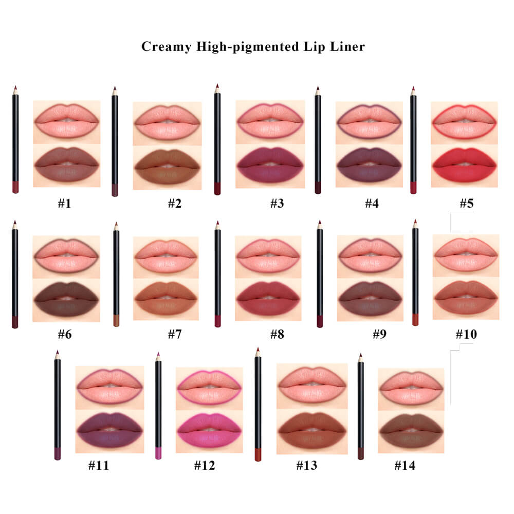 Creamy High-pigmented Lip Liner 7 in 1 Kit  (Start-ups Choice) | Basic model