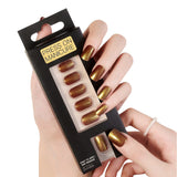 Press on Nails Short Square Glossy Aurora Effect