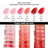Silky Cream Blush – Lightweight Texture with Soft-Focus Glow