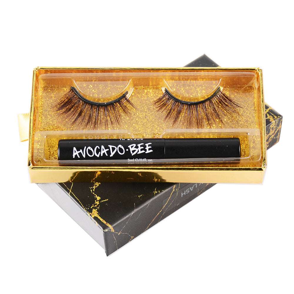 10 Mags Brown Glam Magnetic Lashes with Eyeliner - SindeBella Beauty Store